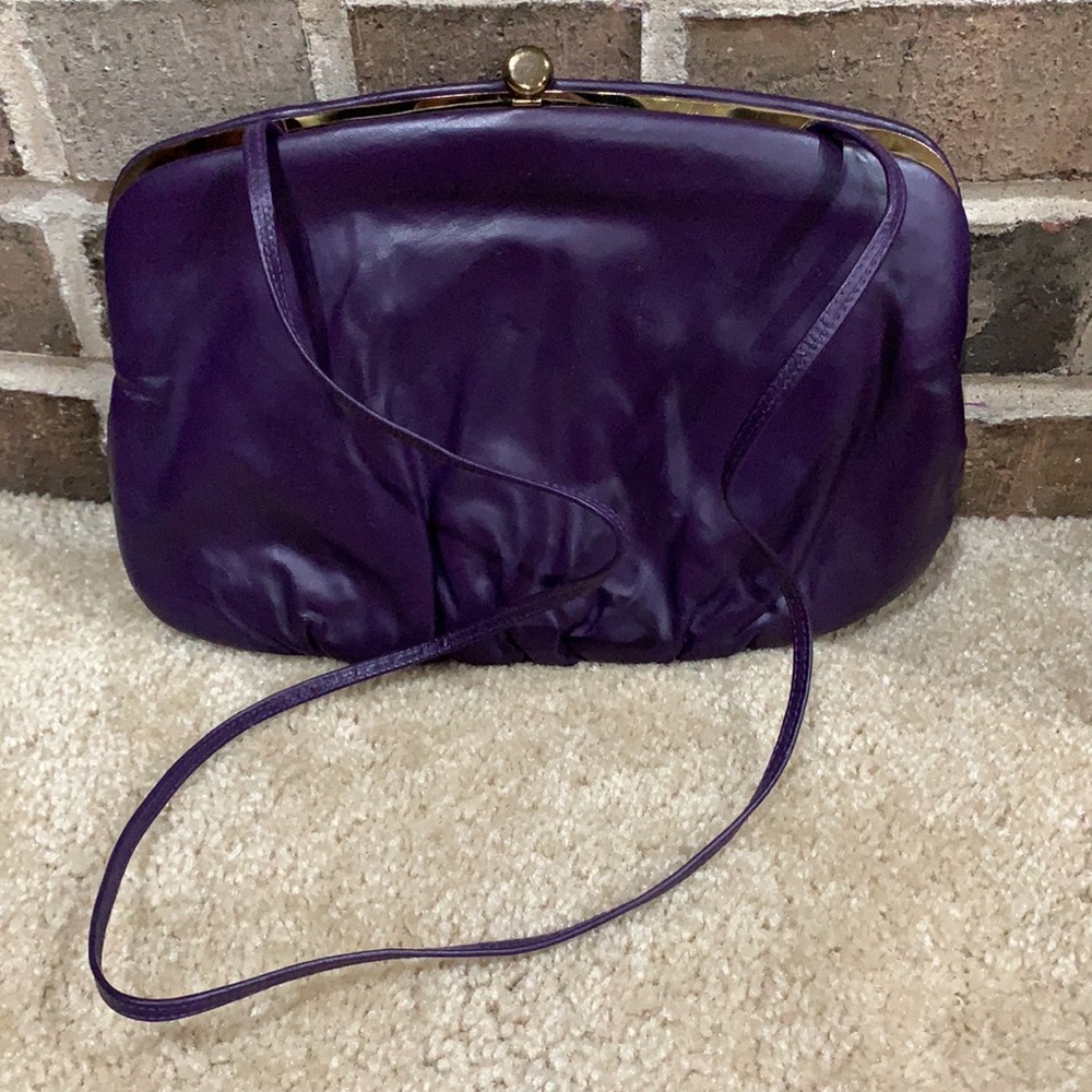 Vintage purple purse - Picture 2 of 7